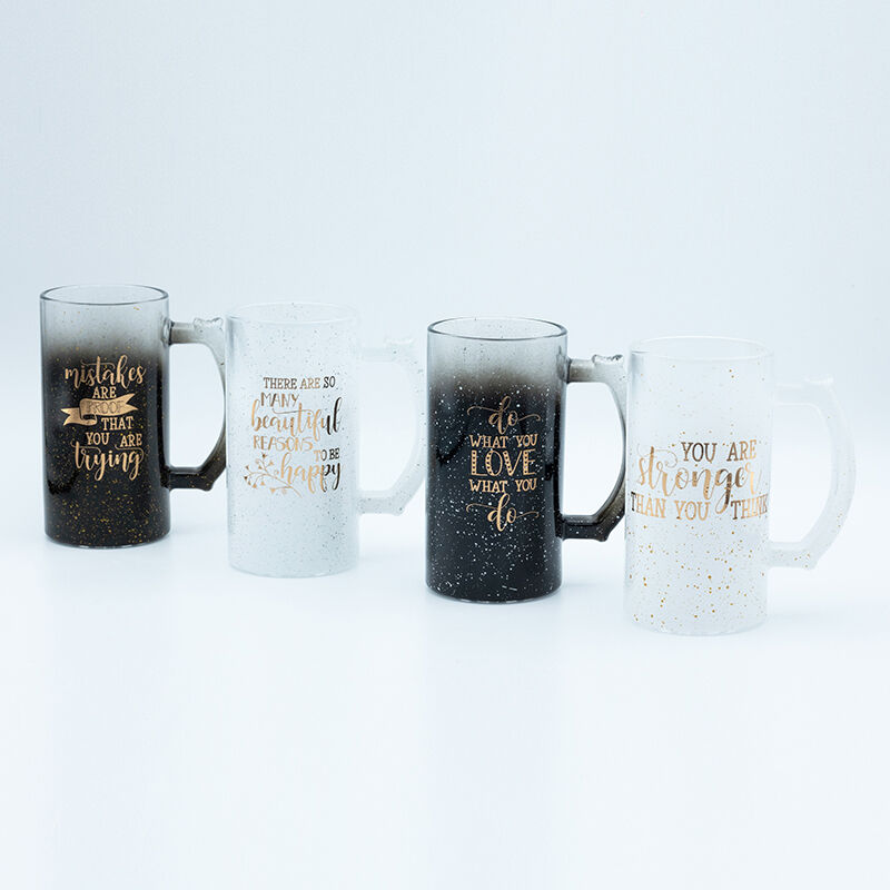 520ml Souvenir Coffee Mug with Color Spraying and Laser Decal for Gift Stores