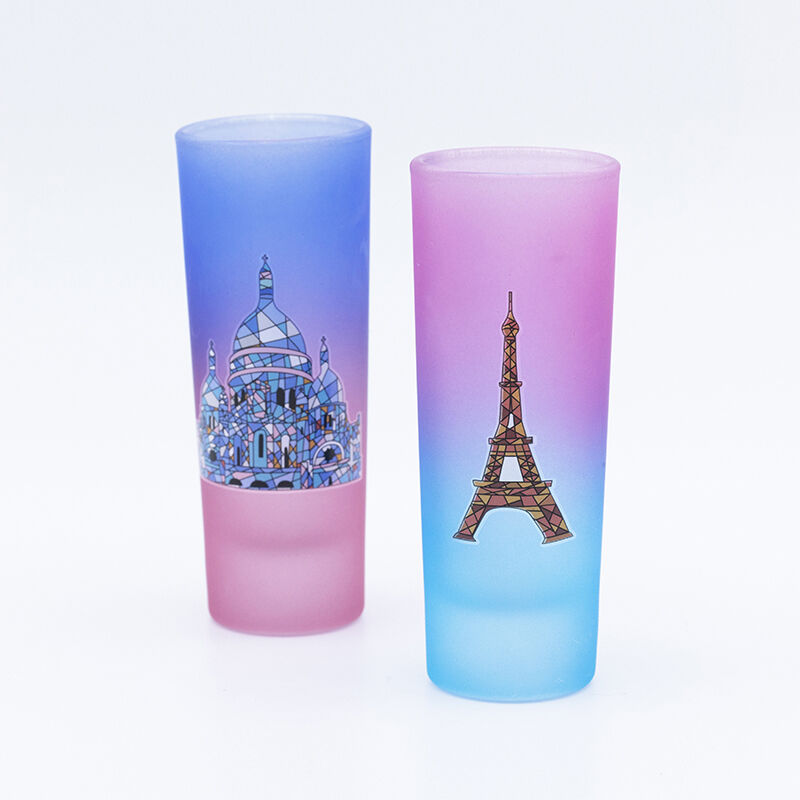 50ml Souvenir cup with color spraying and decal firing commemorative significance for tourist attractions