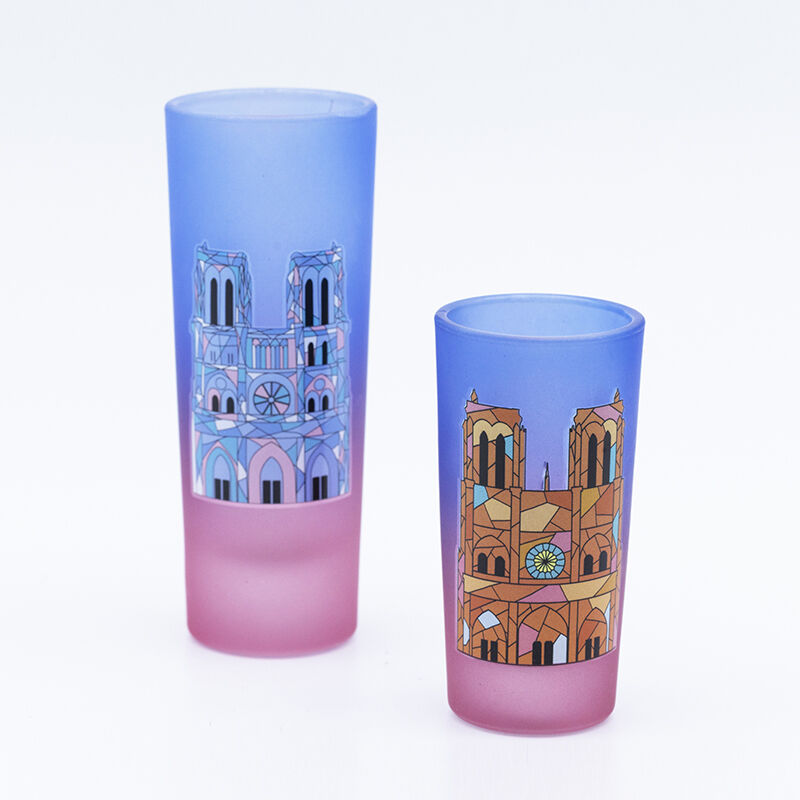 50ml Souvenir cup with color spraying and decal firing commemorative significance for tourist attractions