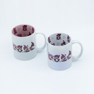 Qualité 11 oz tasses de café pour la Saint-Valentin électroplaté à l'intérieur et à l'extérieur Décal tiré Usine