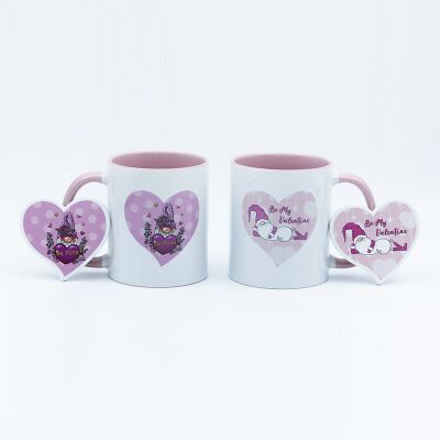 Qualità Fabbrica di tazze di San Valentino in ceramica decal fired 330 ml per compratori di regali Fabbrica