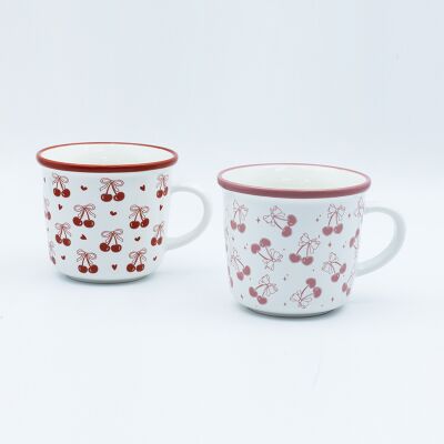 Qualité Mug de la Saint-Valentin avec bord coloré et gravure laser 370 ml pour les acheteurs de cadeaux Usine