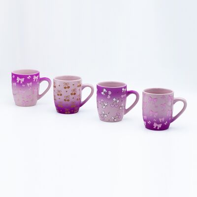 Qualità Ingrosso Souvenir Tazze San Valentino con Verniciatura a Spruzzo e Decalcomania Cotta Memorabile Fabbrica