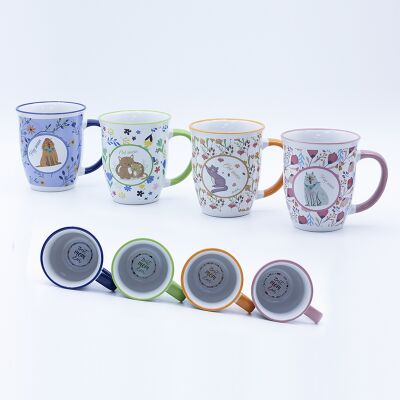 Qualité 10.8cmH 340ml tasse personnalisée Jour de la Mère Dia 9.2*5.7cm Décal tiré et couleur vitrée Usine