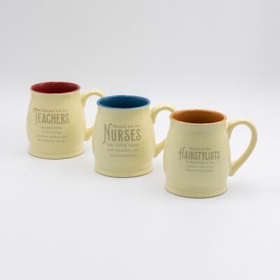 Chất lượng Hai màu sơn mỡ Ceramic cà phê chén với Decal bắn cho giáo viên ngày đánh giá cao 460 ml nhà máy