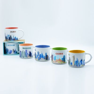 Qualität Souvenir  Zwei-Ton-Tasse Laser-Abziehbild-Design 410ml Fassungsvermögen Perfekt für Souvenirladen-Sammlungen und einzigartige Geschenkideen Fabrik