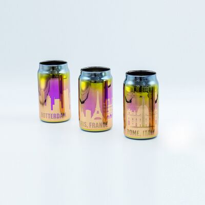 Quality Electroplated Laser Decal Souvenir Cup Diameter 6.6cm Height 13.4cm 350ml For Souvenir Shops factory