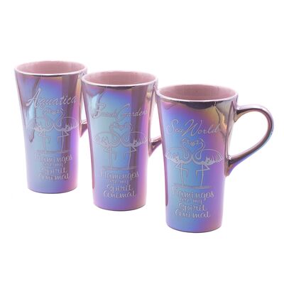 Chất lượng Cốc lưu niệm với mạ điện và thiết kế decal nung 450ml Đường kính 9cm Cao 15cm Dành cho cửa hàng lưu niệm nhà máy