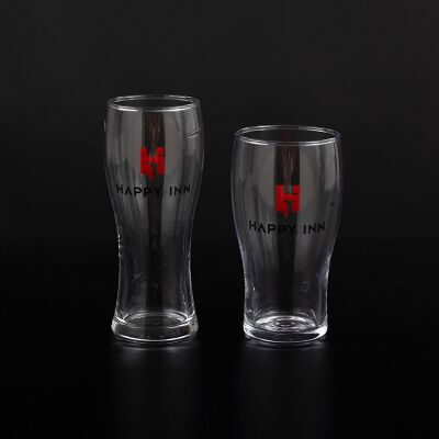 Qualité Verres 580ml de marque avec décalcomanie cuite Dia 8*5.6cm 15.9cmH Pour boutique de cadeaux personnalisés Usine