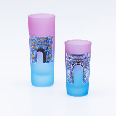 Qualité Gobelet souvenir de 73 ml avec pulvérisation de couleur et décalcomanie cuite, à valeur commémorative pour boutique de souvenirs Usine