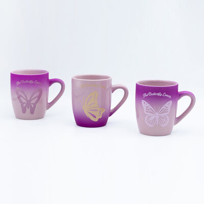 Qualità Dia 8.4*6.3cm 10.2cmH 340ml tazza di caffè souvenir con color spray e adesivo sparato per gli appassionati di Liang Zhu Fabbrica