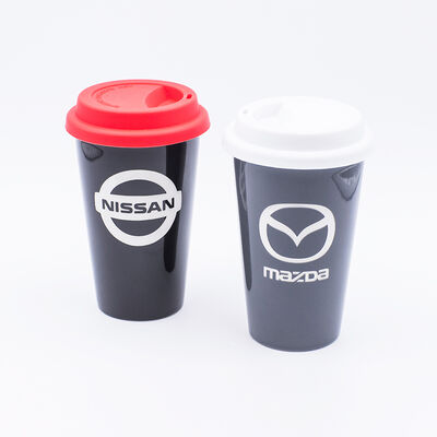 Kwaliteit Branded Coffee Mugs Single Color Glaze Sandblasting Voor Souvenirwinkel Fabriek