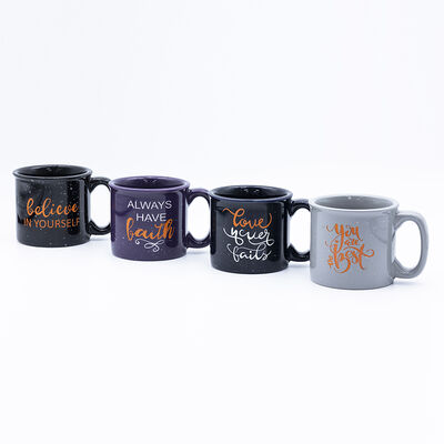 Kwaliteit Souvenir Koffiebeker Uniek Zandblazen En Regendruppel Glazuur Ontwerp 300ml Capaciteit Voor cadeau winkels Fabriek