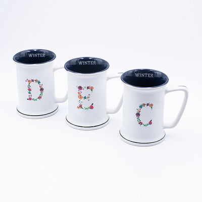 Qualité Mug à café souvenir avec décalcomanie distinctive, cuite, bicolore, design printanier, mesurant 10 par 10 centimètres avec un volume de 550 ml Usine