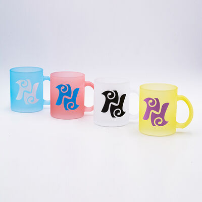 Chất lượng Ly sứ cà phê 330ml có in logo, phun màu tùy chỉnh cho cửa hàng quà tặng nhà máy