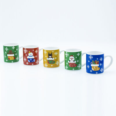 Quality Christmas Mug With Decal Fired And Ceramic Design For Holiday Celebrations factory