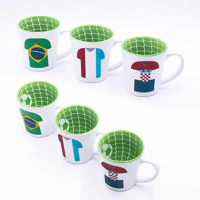 品質 Souvenir Coffee Mug Combining Unique Decal Fired Design Sports Fans 工場