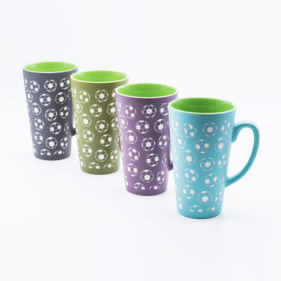 Qualidade Caneca de café de lembrança com design exclusivo decalque queimado para fãs de esportes Fábrica