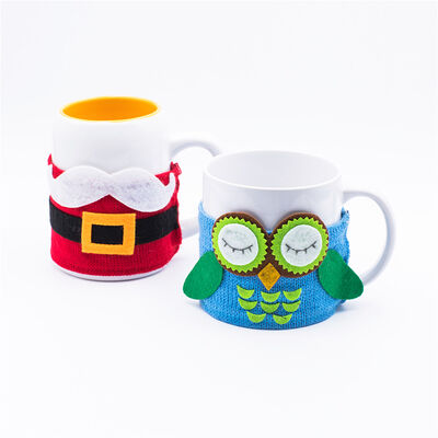 Kalite ODM Seramik Tatil Kutlamaları Noel Kupa Bardak Kılıfı ile fabrika