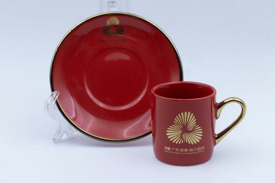 Quality Bulk Customized Ceramic Branded Mugs With Electroplating factory