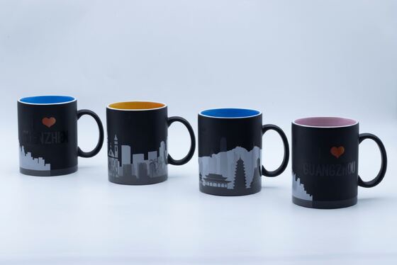 Qualité Tasse en céramique personnalisée avec décalcomanie extérieure et intérieure cuite Usine