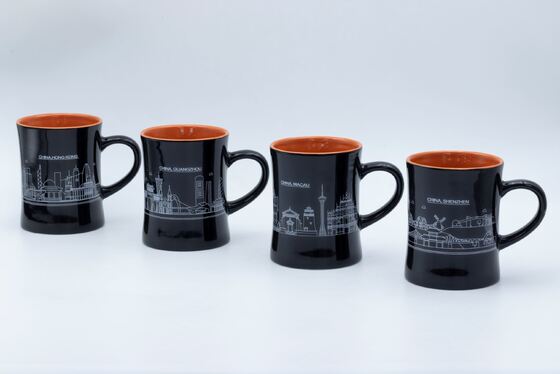 Quality City Design Ceramic Mug With Decal Fired  For Customized factory
