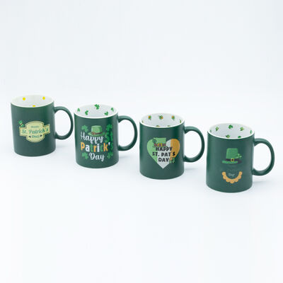 Quality High Temperature Decal Fired St Patrick's Day Beer Mugs Factory For Tourist Attractions factory