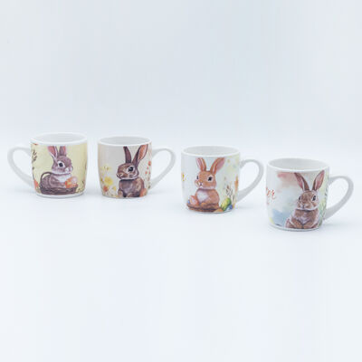 Quality 230ml Easter Ceramic Mug OEM/ODM with Decal Fired Design for Household and Gift Shoppers factory
