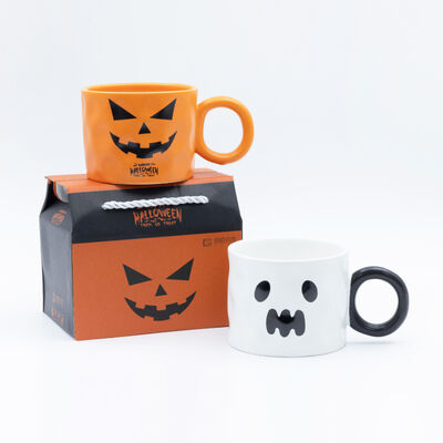 Qualità Tazze di ceramica per Halloween con decal personalizzato e certificato FDA per i negozi regalo Fabbrica