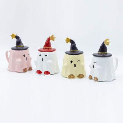 Quality Ceramic Coffee Customizable Bulk Halloween Mugs With Lid For Gift Stores factory