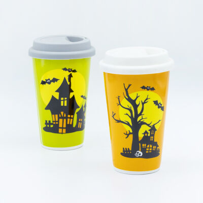 Quality Customizable Designs Bulk Halloween Mugs For Gift Stores factory
