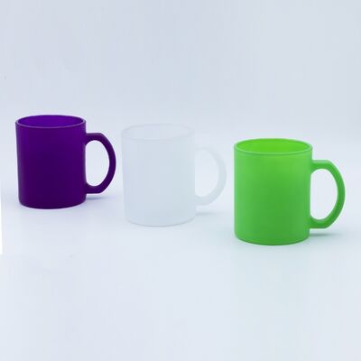 Qualität Glasmaterial-Souvenirbecher mit Custom Decal Fired Design und weißer Boxverpackung Fabrik